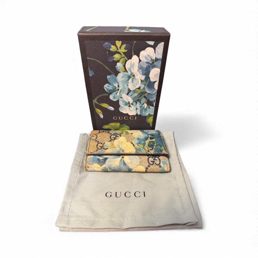 Gucci GG Blooms 6-Key Holder w/ Box & Dustbag (A244)